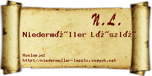 Niedermüller László névjegykártya
